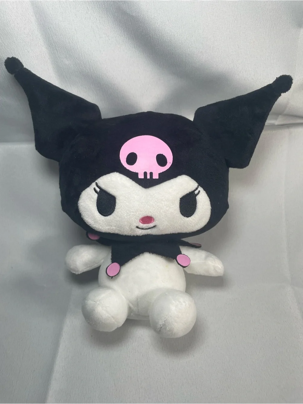 Kuromi Plush - Black,‎ White, Pink Soft Doll
